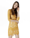 Vestido encaje ambar