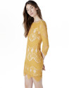 Vestido encaje ambar