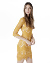 Vestido encaje ambar
