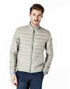 Beige quilted windbreaker