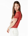 Orange short sleeve top