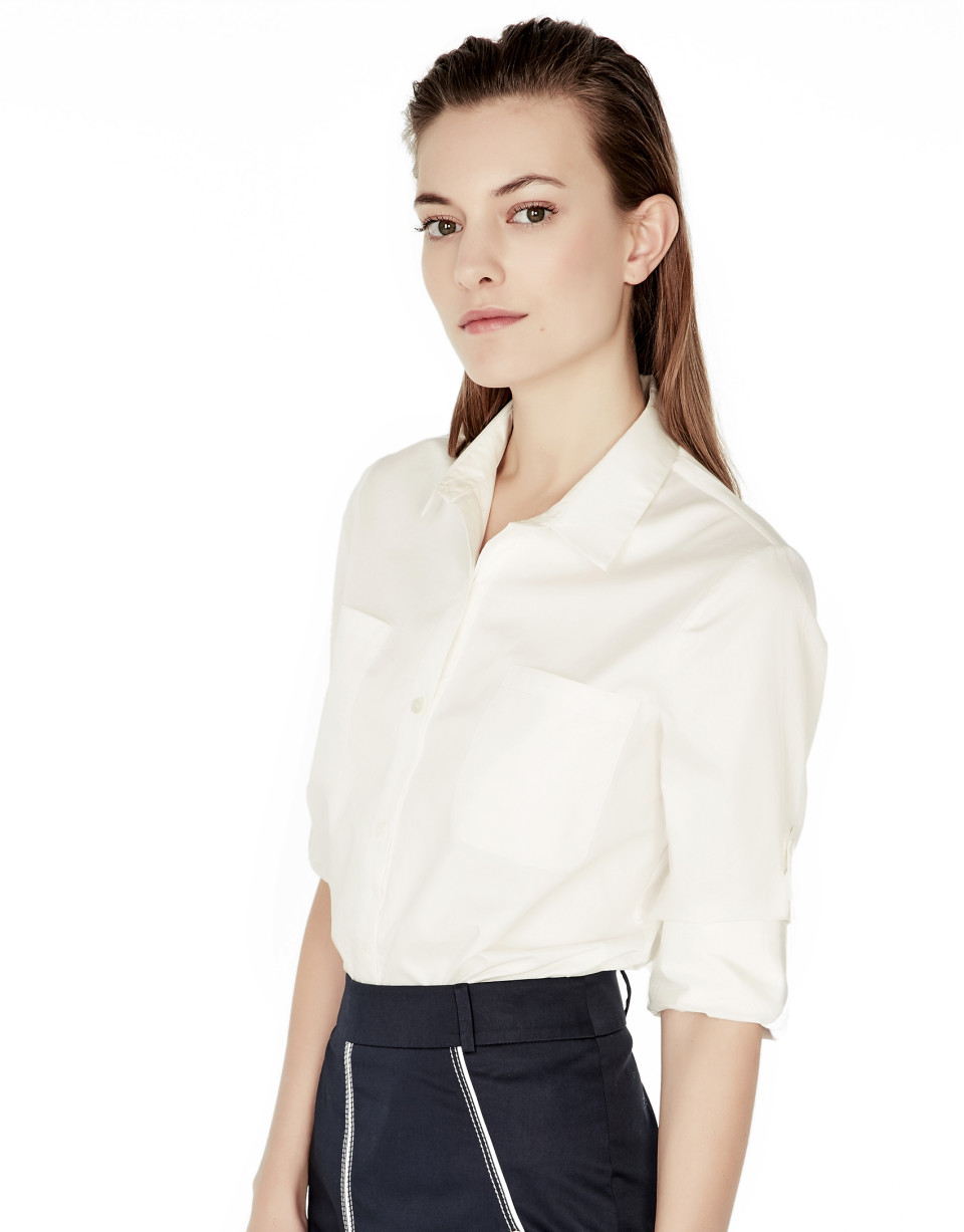 Camisa manga larga blanca