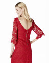 Red lace dress