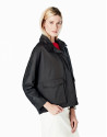 Black windbreaker