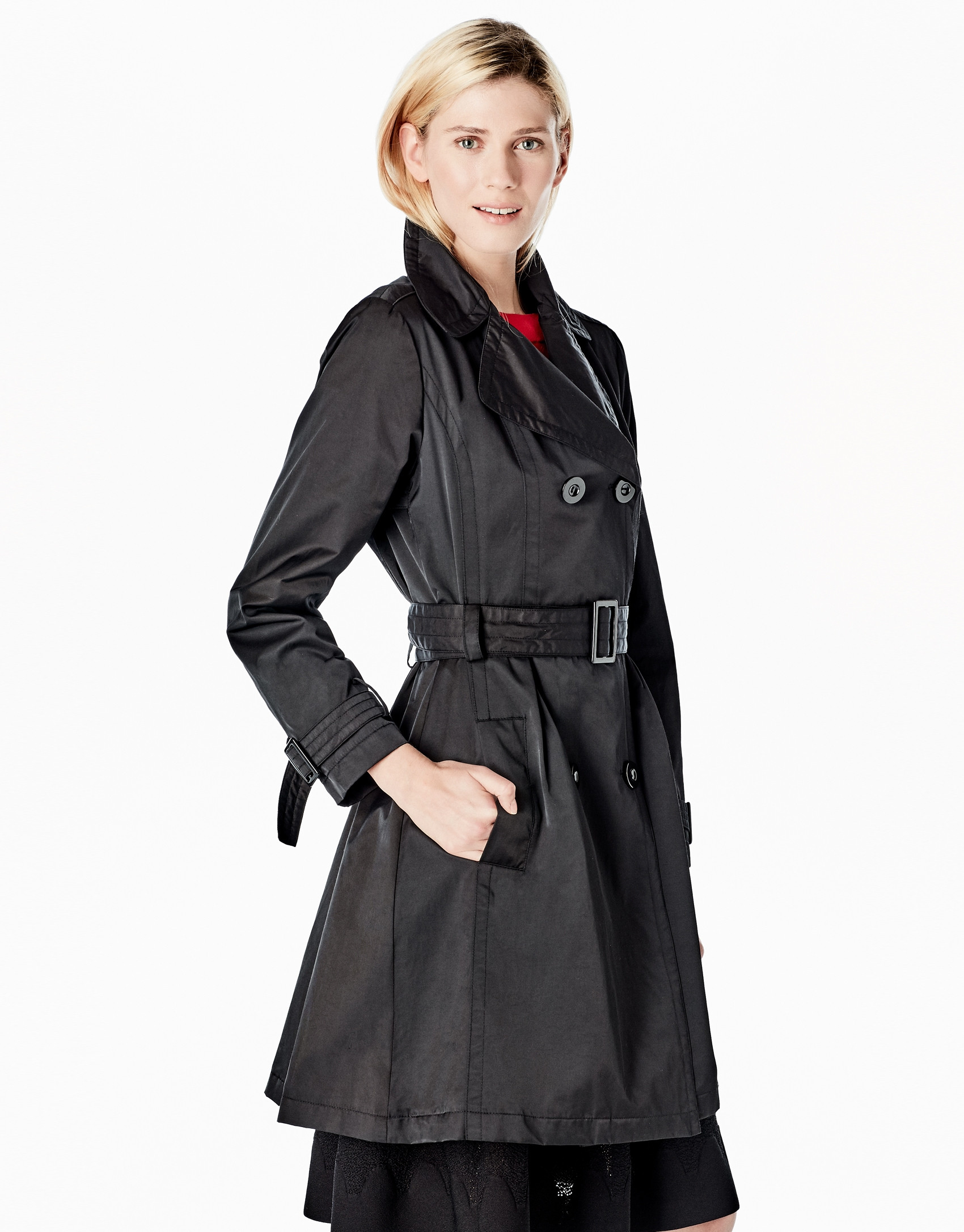 Black trench coat