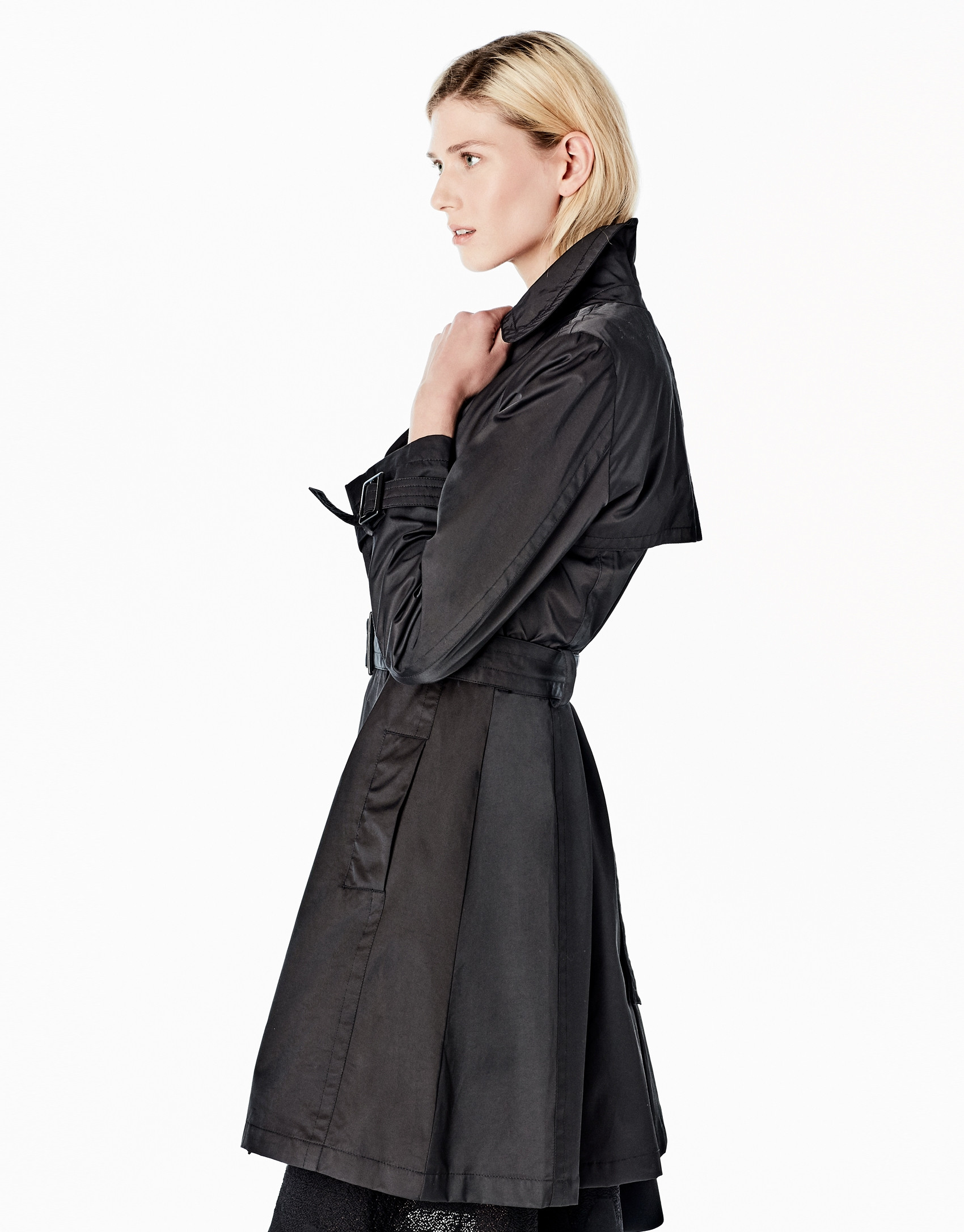 Black trench coat