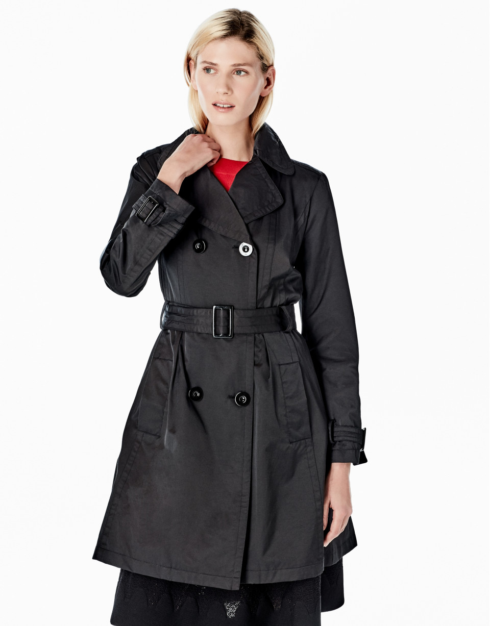 Black trench coat