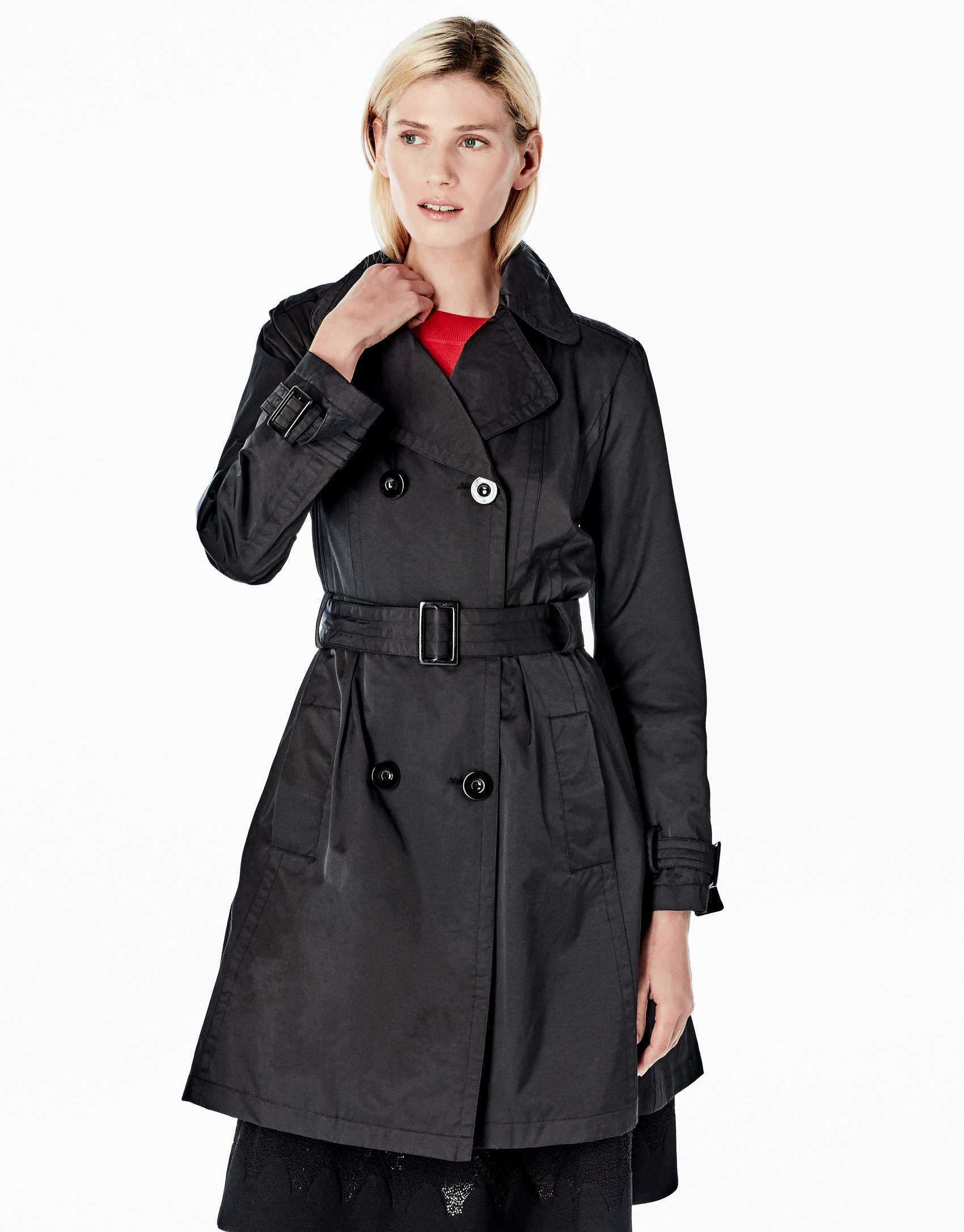 Black trench coat