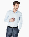 Camisa vestir slim fit celeste