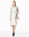 Off white straight skirt