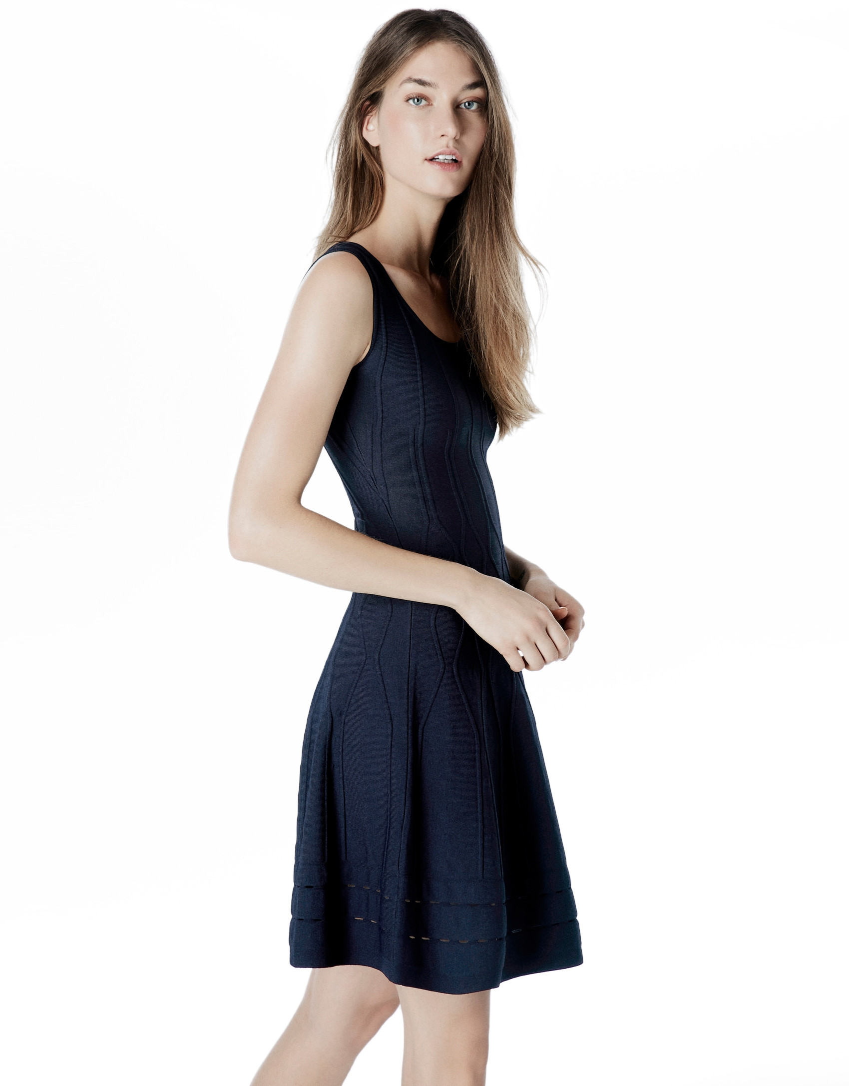 Vestido punto azul