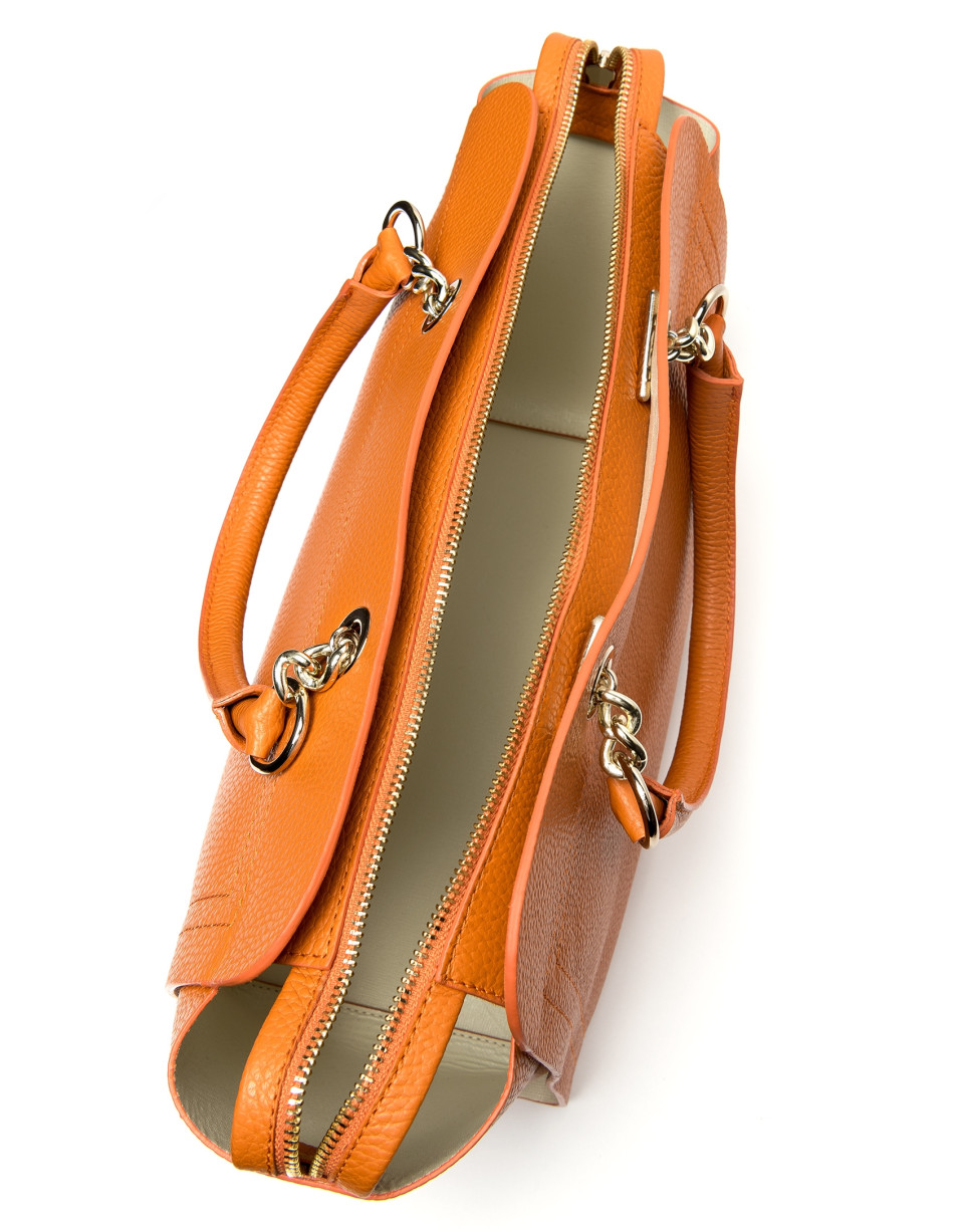 Satchel Romeo naranja quemado