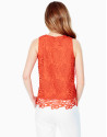 Orange lace top