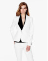 White linen blazer
