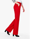 Pantalón recto coral