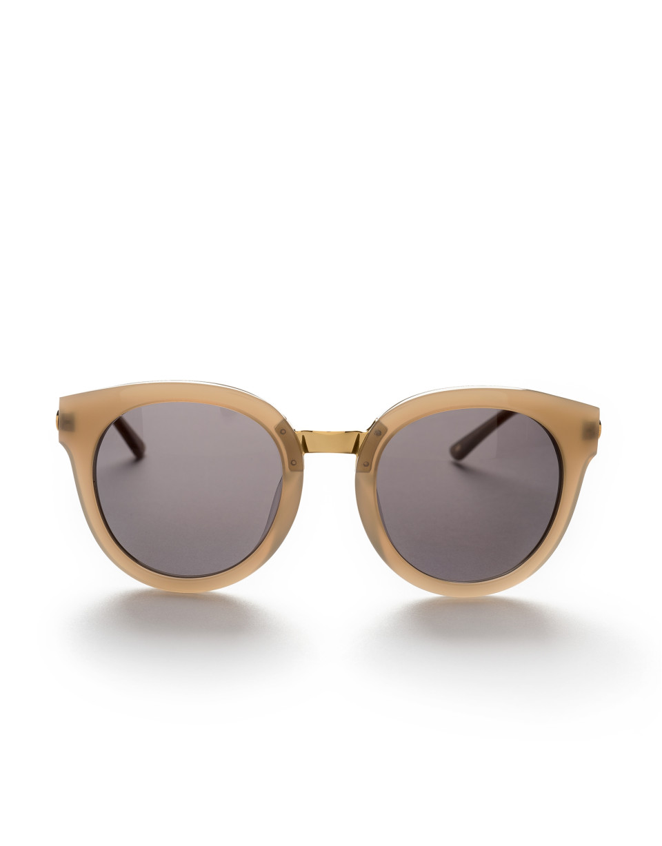 Gray cat's eye sunglasses