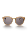 Gray cat's eye sunglasses
