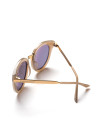 Gray cat's eye sunglasses
