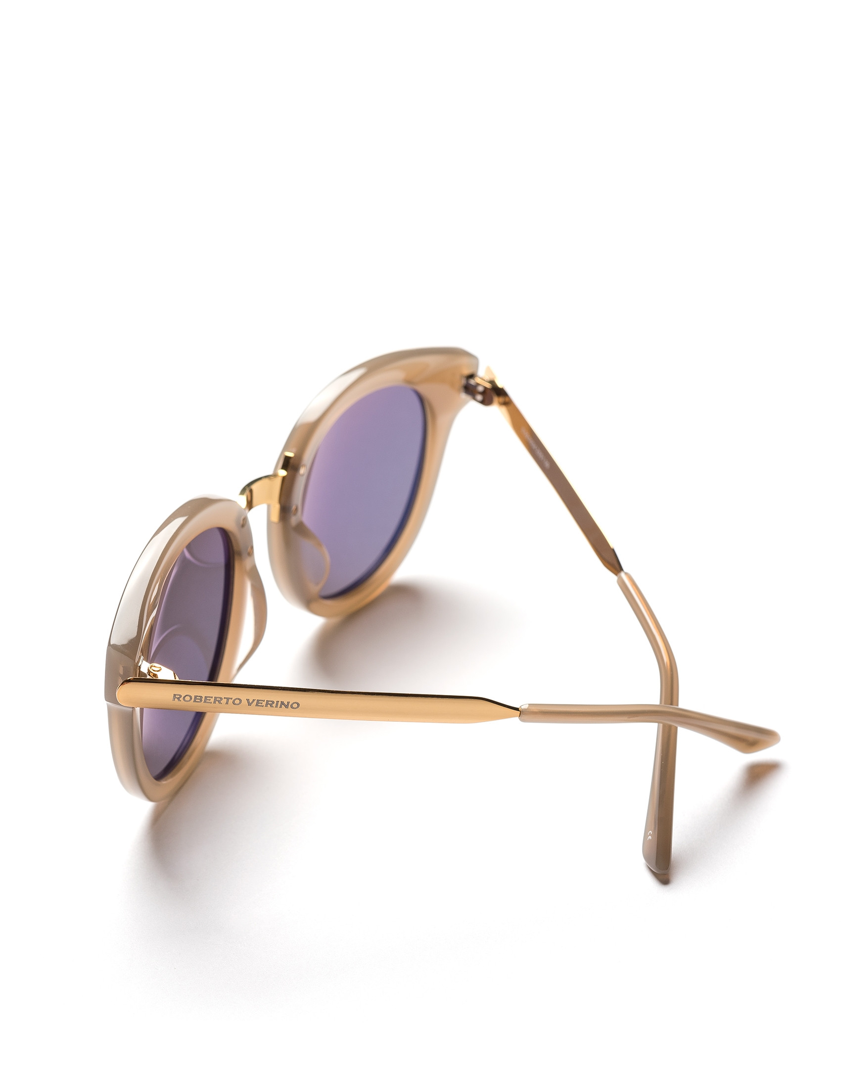 Gray cat's eye sunglasses