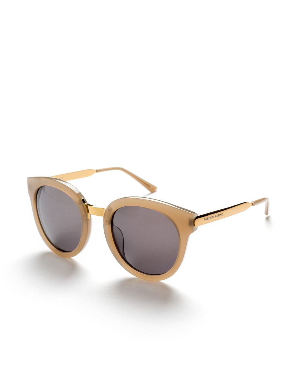 Gray cat's eye sunglasses