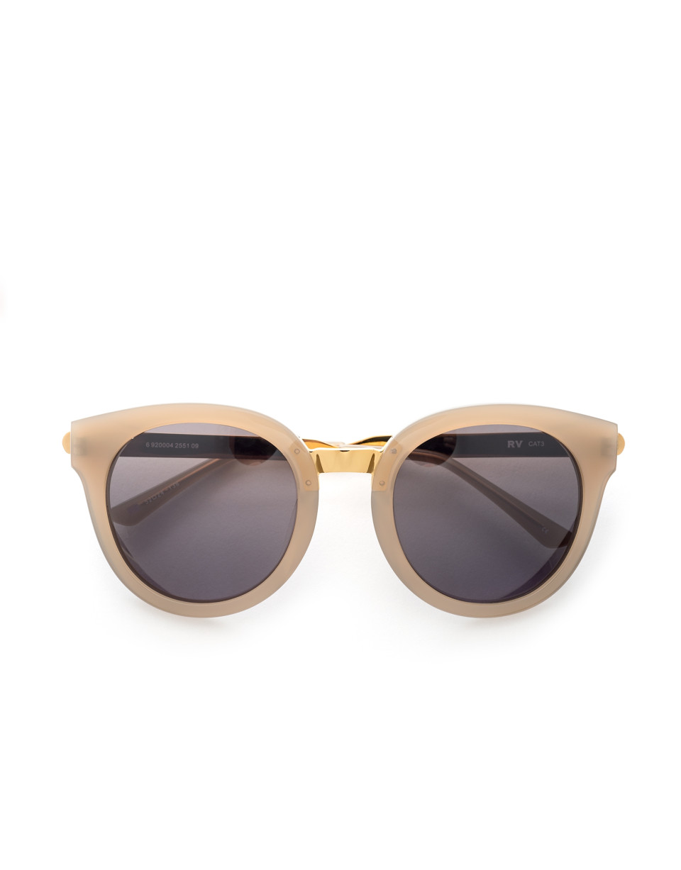 Gray cat's eye sunglasses