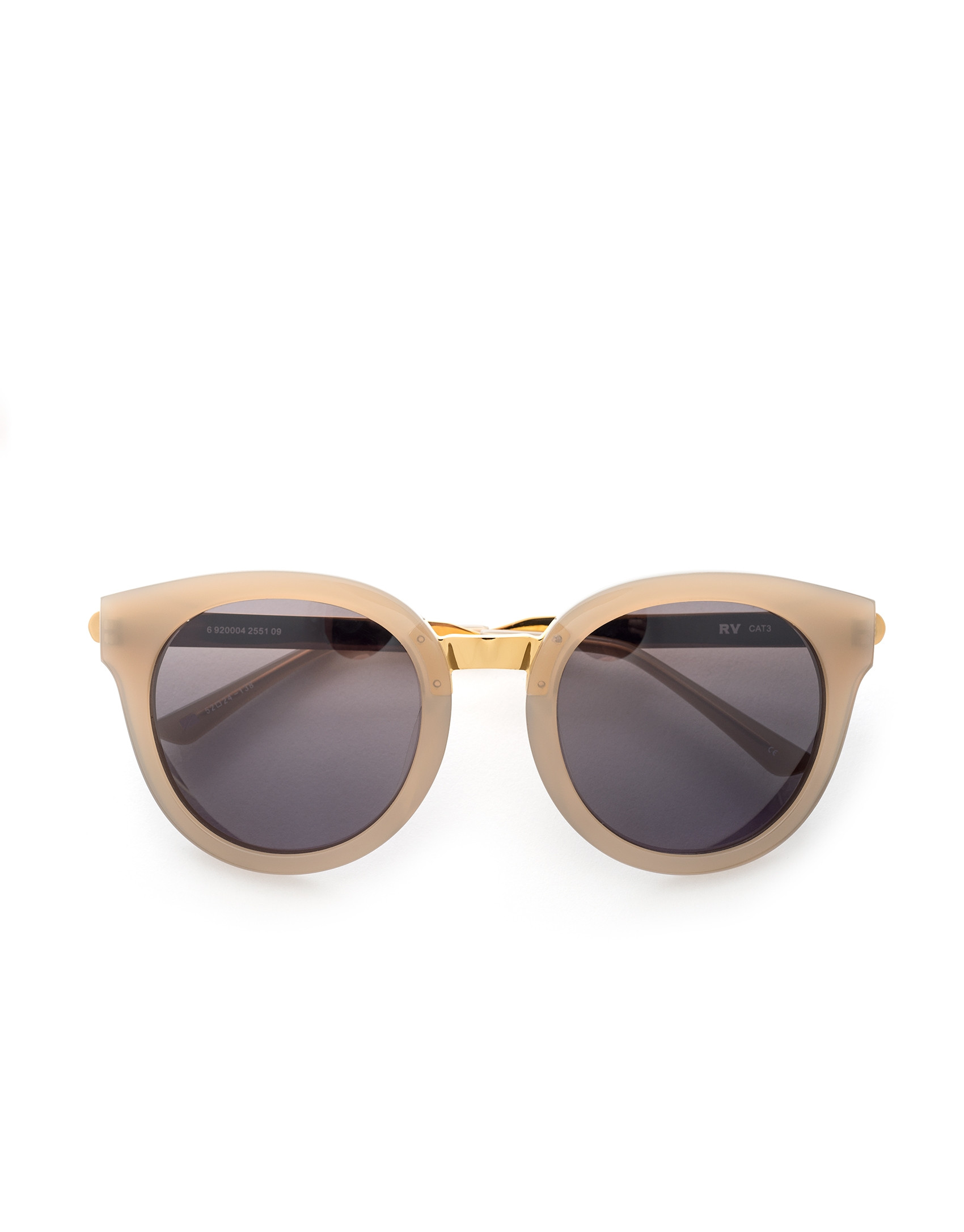 Gray cat's eye sunglasses