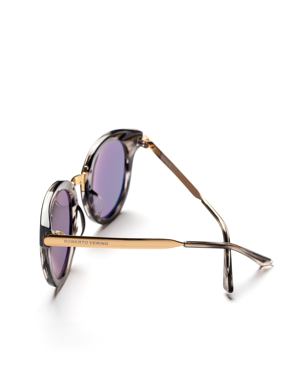 Gafas de sol ojos de gato gris jaspeado