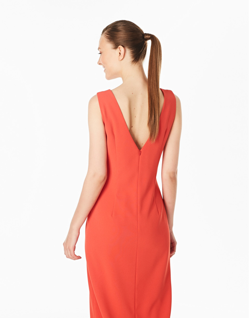 Vestido largo naranja