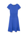Vestido punto vuelo azul