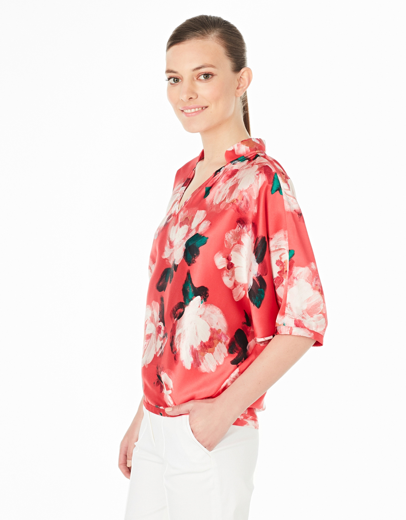 Blusón estampado floral