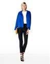 Parka azul cobalto