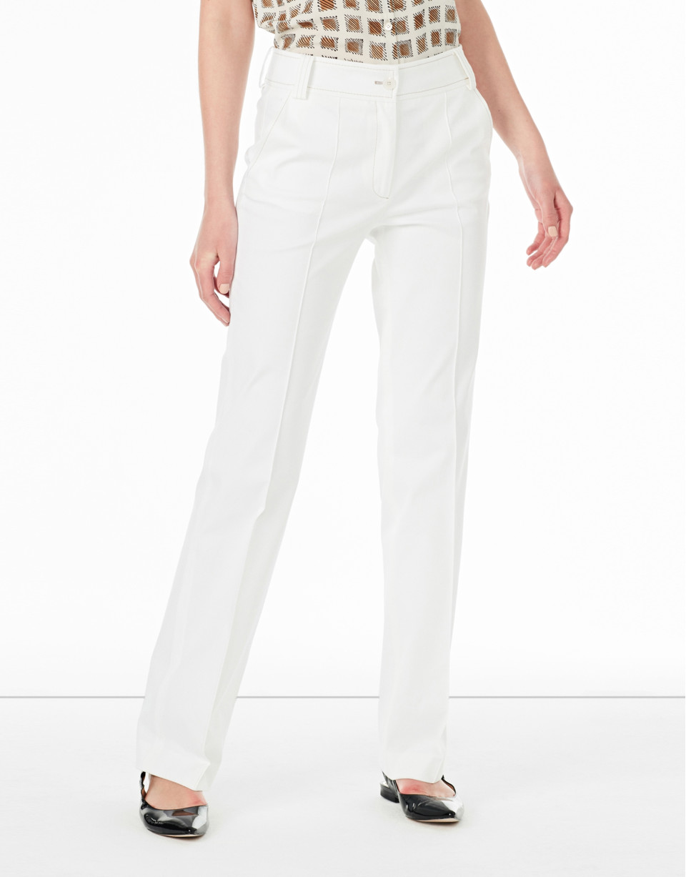 Pantalón recto blanco