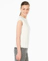Cream-colored sleeveless top