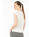 Cream-colored sleeveless top