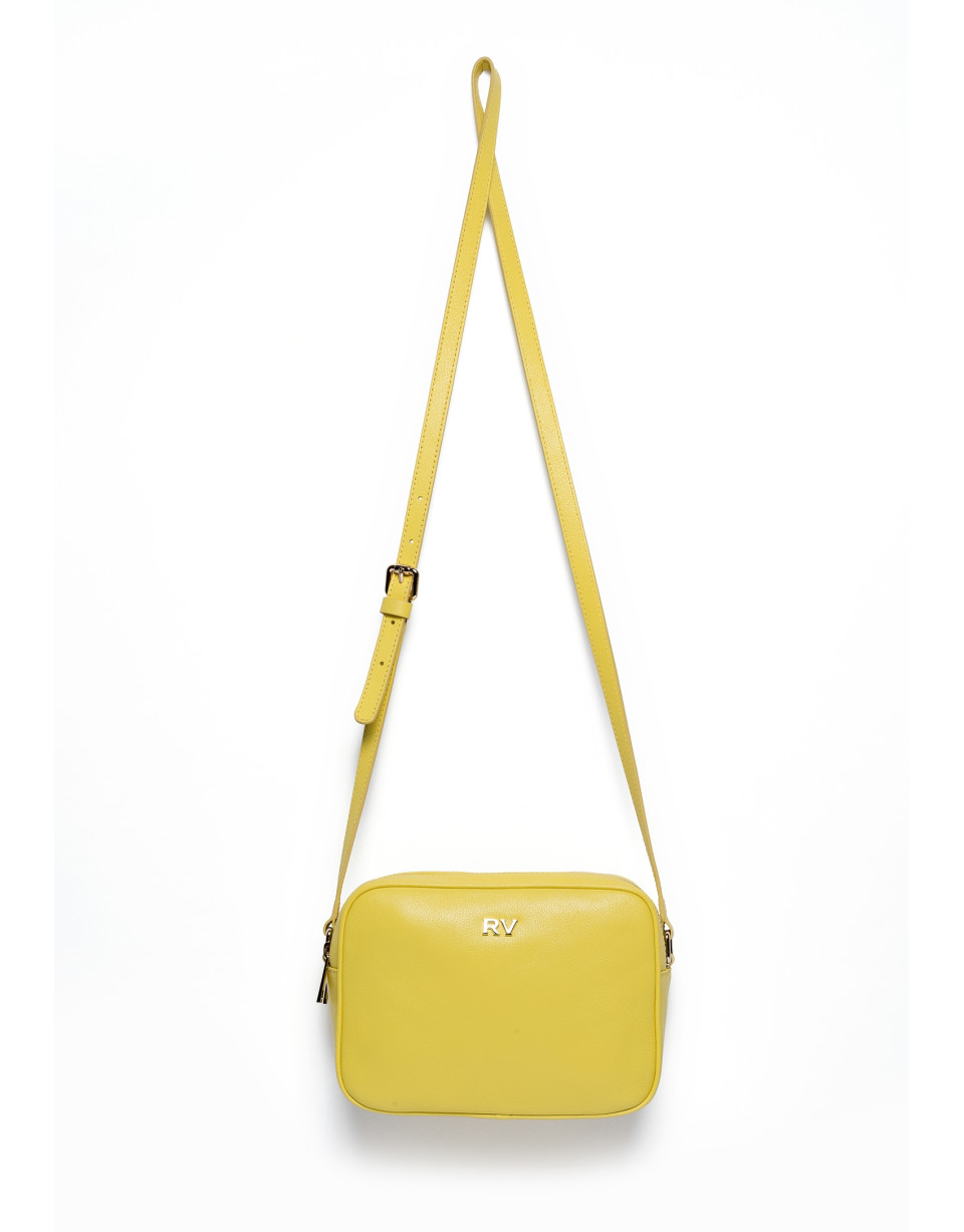 Bolso bandolera piel amarilla Taylor Citrus