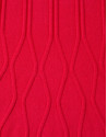 Red knit dress