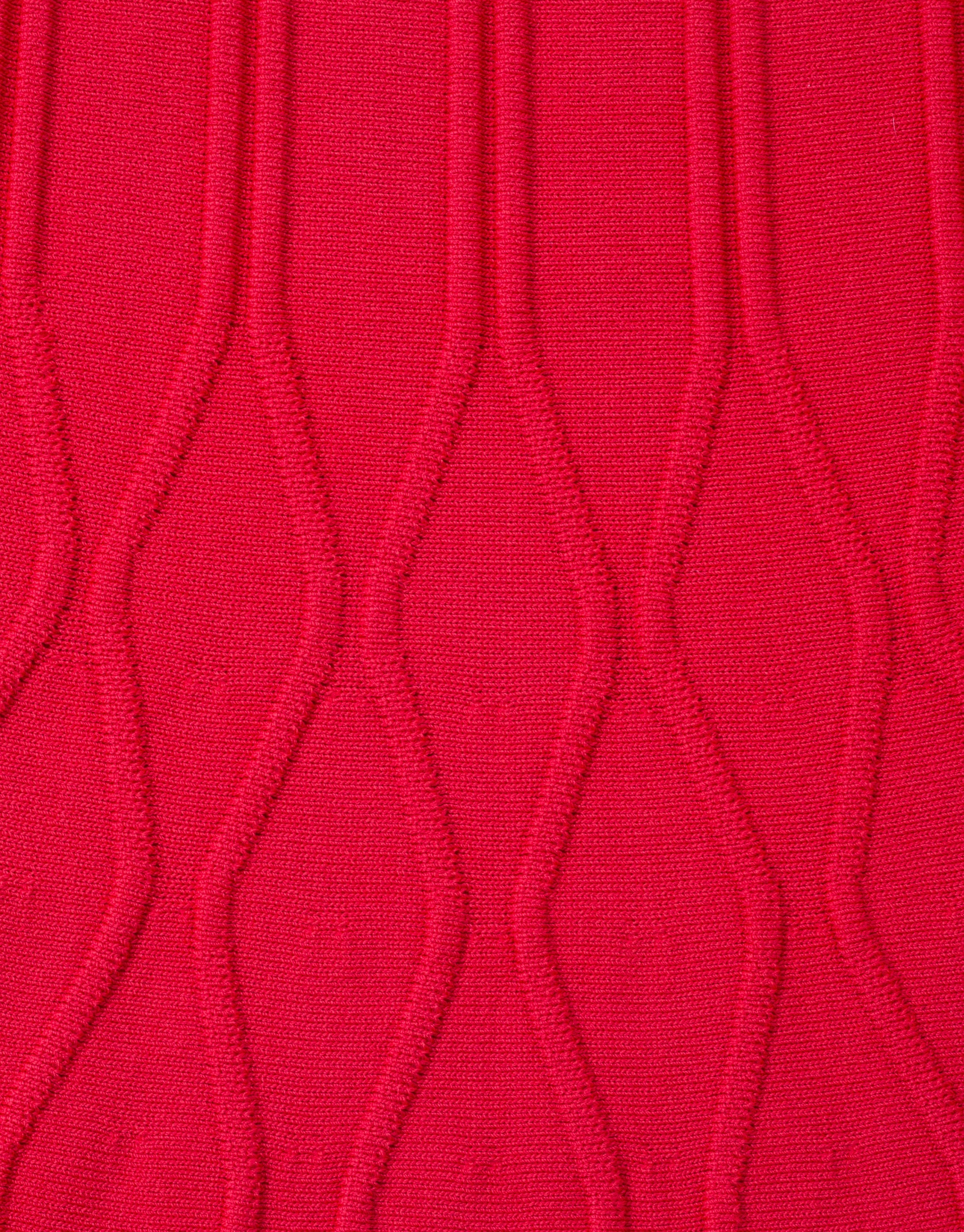 Red knit dress