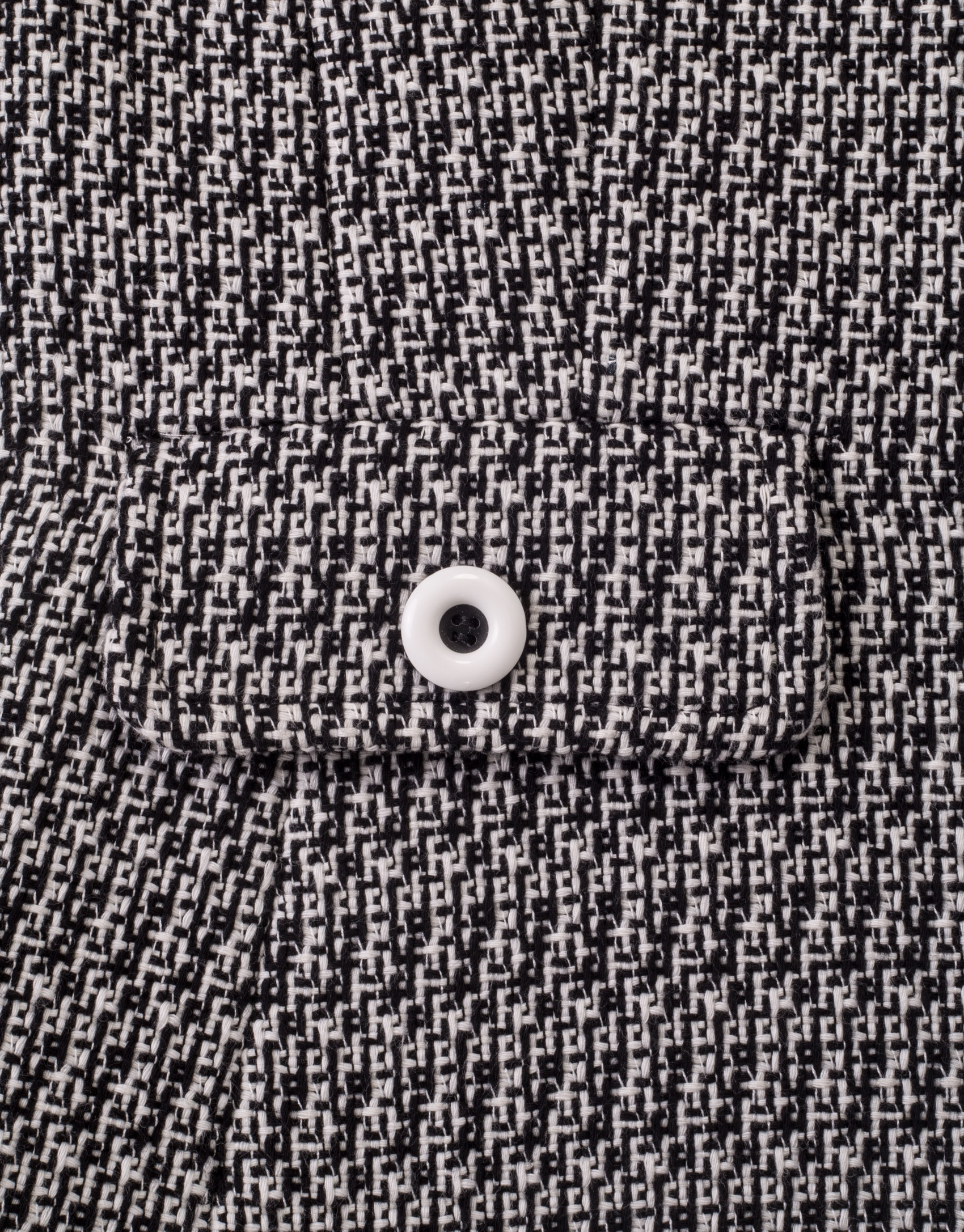 Black print short jacket 