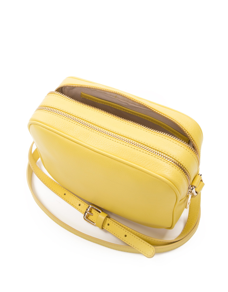 Bolso bandolera piel amarilla Taylor Citrus