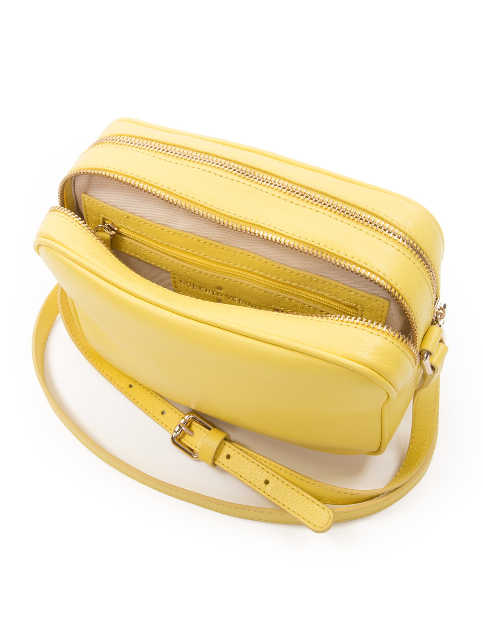Bolso bandolera piel amarilla Taylor Citrus