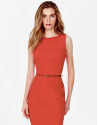 Orange backstitched dress