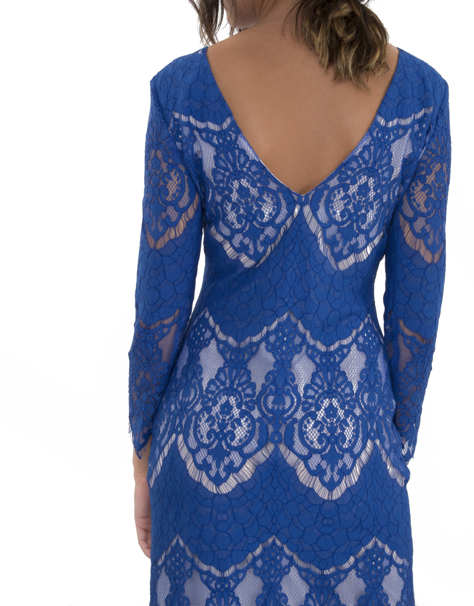 Vestido encaje azul