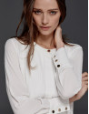 Blusa jaretas crudo