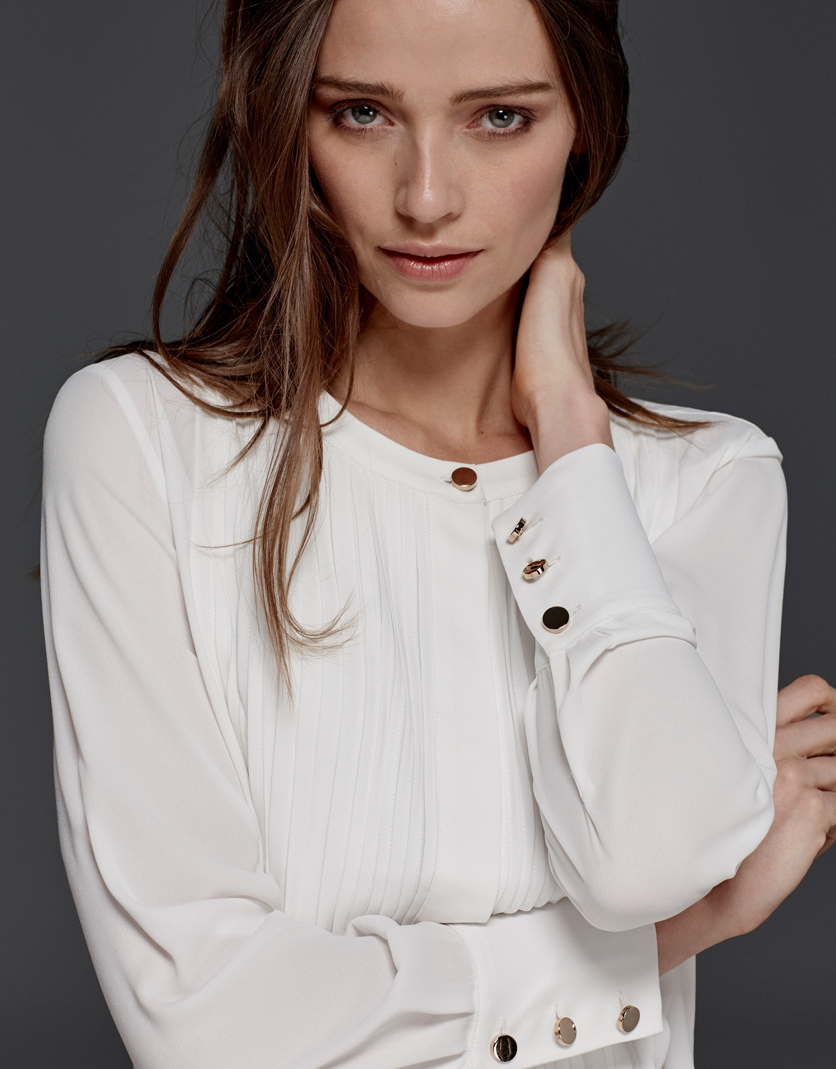 Blusa jaretas crudo