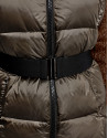 Brown quilted vest