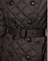 Trench acolchado marrón