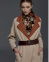 Gray, double-faced knit coat