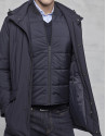 Parka con chaleco desmontable azul marino