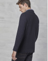 Navy blue double-breasted jacket