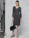 Vestido stretch gris marengo